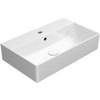 Раковина GSI Kube X 60 9454111 Белая — фото 1, Раковины подвесные