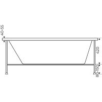 Акриловая ванна Creto Ares 170х75 1-1144 без гидромассажа — фото 5, Акриловые ванны