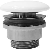 Донный клапан GSI PVC11 click-clack Белый — фото 1, Донные клапаны