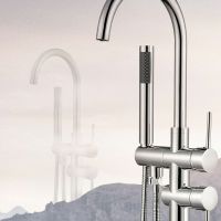 Товар: Смеситель для ванны Swedbe Spira 4004 Хром - фото 5 Смеситель для ванны Swedbe Spira 4004 Хром — фото 5, Смесители напольные