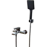 Смеситель для ванны Bronze de Luxe Element EL03CB Хром Черный матовый — фото 1, Для душа и ванны