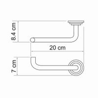 Isar K-7396 Держатель туалетной бумаги — фото 6, Держатели туалетной бумаги