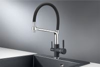 Granula-0083, ШВАРЦ (чёрный металлик), СМЕСИТЕЛЬ КУХОННЫЙ — фото 1, Смесители для кухни