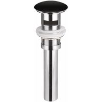 Донный клапан Ceramicanova CN2000MBx click-clack Черный матовый — фото 1, Донные клапаны