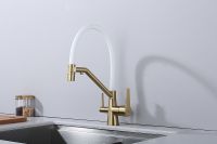 Смеситель для кухни Raglo R80.62.03 Золото матовое Белый — фото 18, Смесители для кухни