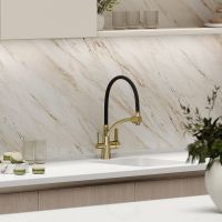 Смеситель для кухни Sancos Eri SC4001ZG Полированное золото Черный — фото 8, Смесители для кухни