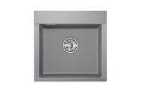 Granula-ES-5201, АЛЮМИНИУМ, кухонная мойка, кварц, ESTETICA — фото 2, Кухонные мойки