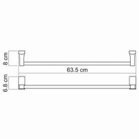 Товар: Leine K-5030 Держатель полотенец одинарный - фото 3 Leine K-5030 Держатель полотенец одинарный — фото 3, Полотенцедержатели