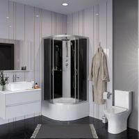 Товар: Душевая кабина Niagara Classic NG-2507-14BKT (80х80х210) высокий поддон(40см),стекло тонированное,4 - фото 3 Душевая кабина Niagara Classic NG-2507-14BKT (80х80х210) высокий поддон(40см),стекло тонированное,4 — фото 3, Душевые кабины