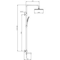 Душевая система Raglo с термостатом Золото матовое арт-R20.26.03 — фото 13, Душевые стойки