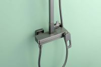 Душевая система Raglo R51.24.09 Графит матовый — фото 28, Душевые стойки