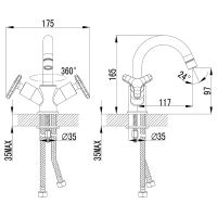Товар: Смеситель для раковины Lemark Plus Spirit LM1907C Хром - фото 2 Смеситель для раковины Lemark Plus Spirit LM1907C Хром — фото 2, Смесители для раковины