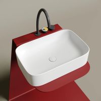 Раковина-чаша Ceramicanova Element 61 CN6053MW Белая матовая — фото 18, Раковины накладные