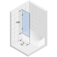 Товар: Шторка на ванну Riho VZ Scandic NXT X409 60х150 G001159120 (GX00493C0) профиль Хром стекло прозрачно - фото 2 Шторка на ванну Riho VZ Scandic NXT X409 60х150 G001159120 (GX00493C0) профиль Хром стекло прозрачно — фото 2, Неподвижные шторки для ванной