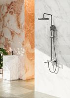 Душевая система Raglo R03.24.09 Графит матовый — фото 19, Душевые стойки