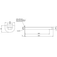 Излив для смесителя Remer Infinity 91IL Хром — фото 2, Изливы
