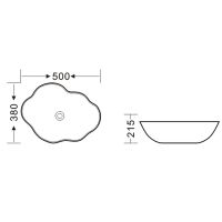 Товар: Раковина-чаша Bronze de Luxe 50 1395 Черная с золотым ободом - фото 3 Раковина-чаша Bronze de Luxe 50 1395 Черная с золотым ободом — фото 3, Раковины накладные