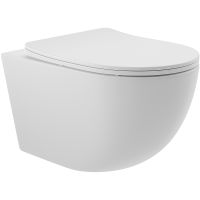 Товар: Унитаз Aqueduto Ovo OVO0120 подвесной Белый матовый с сиденьем Микролифт - фото 1 Унитаз Aqueduto Ovo OVO0120 подвесной Белый матовый с сиденьем Микролифт — фото 1, Подвесные унитазы