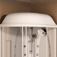 Душевая кабина Radomir Гранд 123x93 R 1-05-1-2-0-1160 профиль Белый стекло прозрачное — фото 2, Душевые кабины