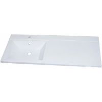 Раковина Maretti Umbria 120 L UM13SM22-844 с местом под стиральную машину Белая — фото 1, Раковины встраиваемые сверху