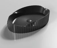 Раковина-чаша CeramaLux 60 78750MB Черная матовая — фото 3, Раковины накладные