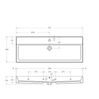 Керамическая раковина CEZARES CZR-MIL-120-LVB — фото 3, Раковины