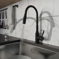 Смеситель для кухни Milardo Meal M01BL2FM05 Черный матовый — фото 8, Смесители для кухни