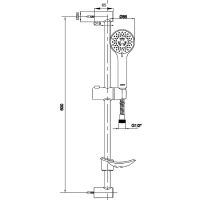 Товар: Душевой гарнитур E.C.A. Nita 102146025EX Хром - фото 2 Душевой гарнитур E.C.A. Nita 102146025EX Хром — фото 2, Душевые гарнитуры