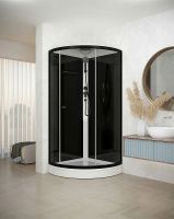Душевая кабина Melodia della vita Jive BLack 90x90 MB02008 без гидромассажа — фото 6, Душевые кабины