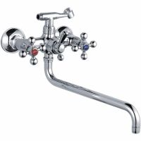 Смеситель для ванны Ledeme H19 2619-2L универсальный Хром — фото 1, Смеситель для ванны