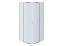 AQ NAA 2142-90 (новый артикул AQ ARI RO 09020CH) Душевой уголок 1/4 круга, двери раздвижные 900x900x — фото 1, Прямоугольные душевые уголки