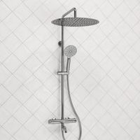Товар: A188.117.127.087.CH Thermo Душевой комплект с термостатическим смесителем - фото 1 A188.117.127.087.CH Thermo Душевой комплект с термостатическим смесителем — фото 1, Душевые стойки