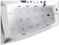 Акриловая ванна Gemy 170х130 G9056 O L с гидромассажем — фото 3, Ванны