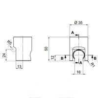 Держатель ручного душа Remer 339SOM Хром — фото 2, Комплектующие для душевого оборудования