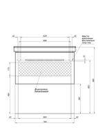 Товар: Тумба BIG INN, 80 см, подвесная, 1 ящик + выдвижной внутренний ящик, дуб кантри - фото 2 Тумба BIG INN, 80 см, подвесная, 1 ящик + выдвижной внутренний ящик, дуб кантри — фото 2, Тумбы под раковину