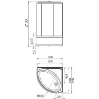 Товар: Душевая кабина Melodia della vita Jive BLack 90x90 MB02010 без гидромассажа - фото 5 Душевая кабина Melodia della vita Jive BLack 90x90 MB02010 без гидромассажа — фото 5, Душевые кабины
