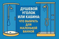 Душевой уголок или кабина: что выбрать для маленькой ванной