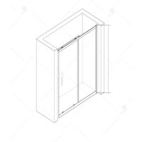 Душевая дверь 120*185 RGW CL-14-B Чёрный/Прозрачное/5 мм — фото 4, Диспенсеры бумажных полотенец