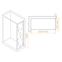 Товар: Душевая перегородка 60*195 RGW WA-002 Хром/Матовое/6 мм (Easy) - фото 2 Душевая перегородка 60*195 RGW WA-002 Хром/Матовое/6 мм (Easy) — фото 2, Диспенсеры бумажных полотенец