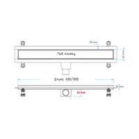 Товар: Душевой лоток Drain Leo-31-60 прямой 600 черный Ø 50 мм на ножках, сифон - фото 5 Душевой лоток Drain Leo-31-60 прямой 600 черный Ø 50 мм на ножках, сифон — фото 5, Трапы для душа