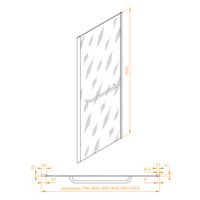 Товар: Боковая панель 90*195 RGW Z-060-2 Хром/Прозрачное/6 мм (ручка) - фото 2 Боковая панель 90*195 RGW Z-060-2 Хром/Прозрачное/6 мм (ручка) — фото 2, Диспенсеры бумажных полотенец