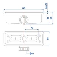 Сифон INRAIN IN-15 к поддону — фото 3, Сифоны