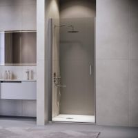 Душевая дверь  80*195 RGW LE-003-Gr Серый/Прозрачное/6 мм — фото 1, Распашные душевые двери