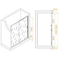 Душевая дверь 180*195 RGW PA-14 Хром/Прозрачное/6 мм (EasyClean) — фото 8, Диспенсеры бумажных полотенец