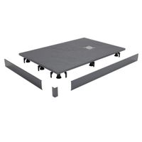 Душевой поддон  90*140*2,5 RGW ST-0149G Графит/Прямоуг Ø 90 мм Каменный — фото 11, Душевые поддоны из искусственного камня