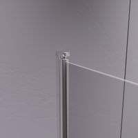 Шторка на ванну  80*140 RGW SC-114 Хром/Прозрачное/6 мм (Easy) — фото 5, Шторки для ванной распашные