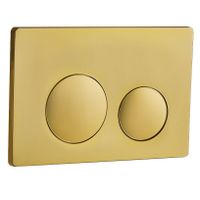 Кнопка слива RGW SWH-07Gb  Золото браш  (двойной смыв)