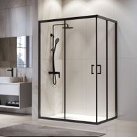 Душевой уголок  80*120*195 RGW PA-246-B Прямоуг./Чёрный/Прозрачное/6 мм (Easy) — фото 2, Прямоугольные душевые уголки