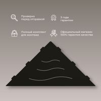 Полка прямая IN P2 Черная — фото 2, Полки для ванной и душа