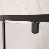 Товар: Душевая дверь INRAIN VIN-008 / 90-100х195 / Чёрный / Прозрачное / 6 мм - фото 4 Душевая дверь INRAIN VIN-008 / 90-100х195 / Чёрный / Прозрачное / 6 мм — фото 4, Распашные душевые двери